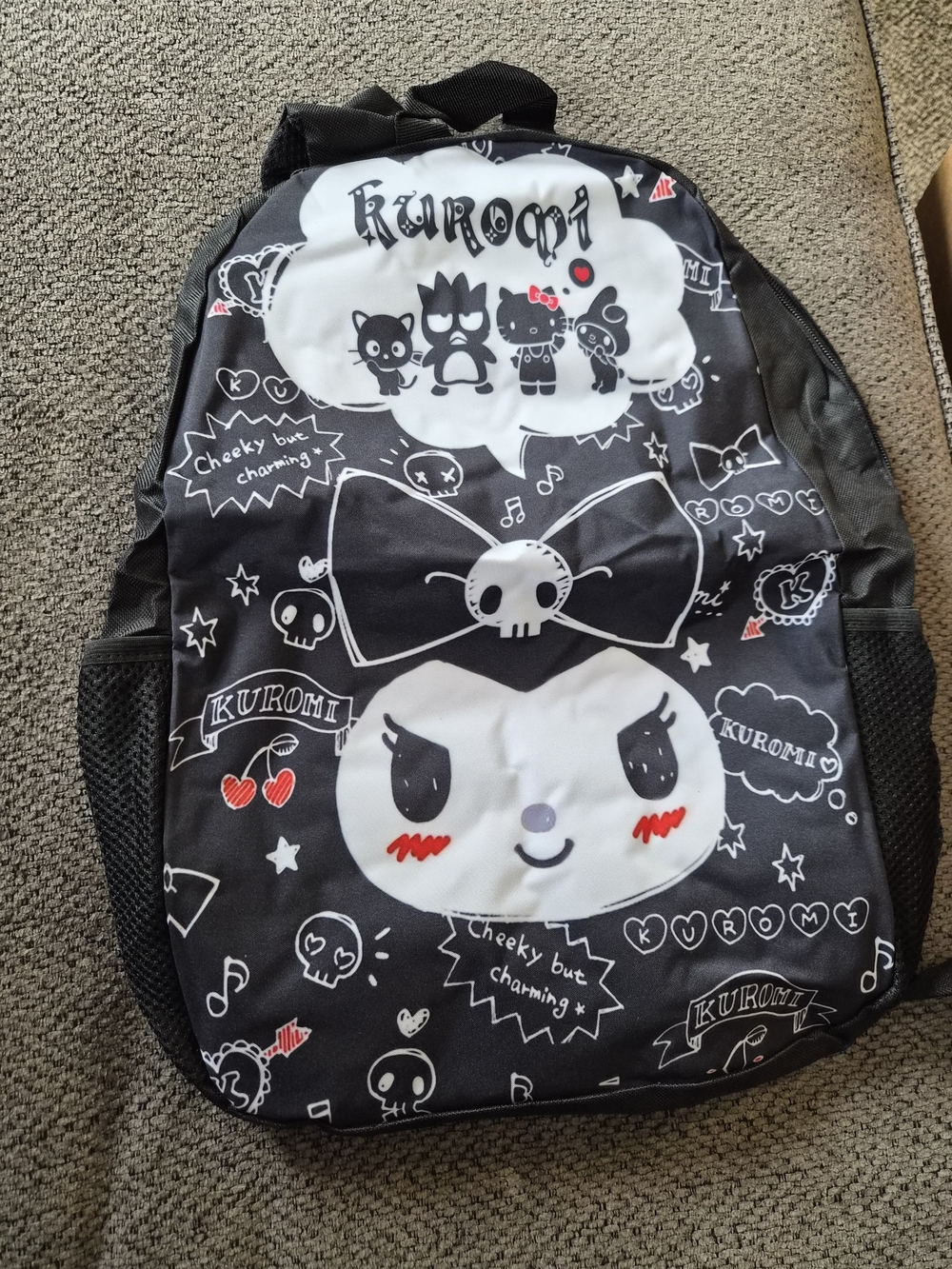 Kids Backpack with Cute Character Print